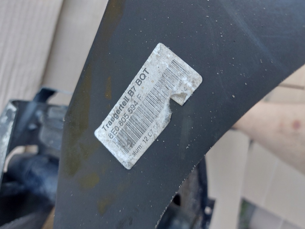 фото №9, Pas передній audi a4 b7 3.2 fsi nr. 8e0805594f