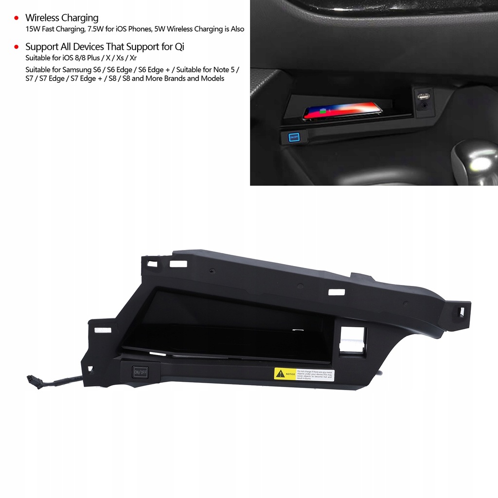 фото №9, Бездротова зарядний пристрій автомобільна 15 w