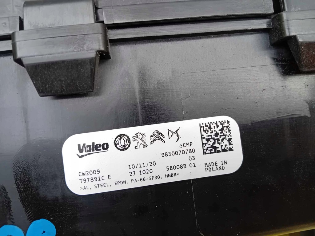 фото №5, Peugeot 208 ii e-208 осушитель конденсатор кондиционера теплообменник 9830070780