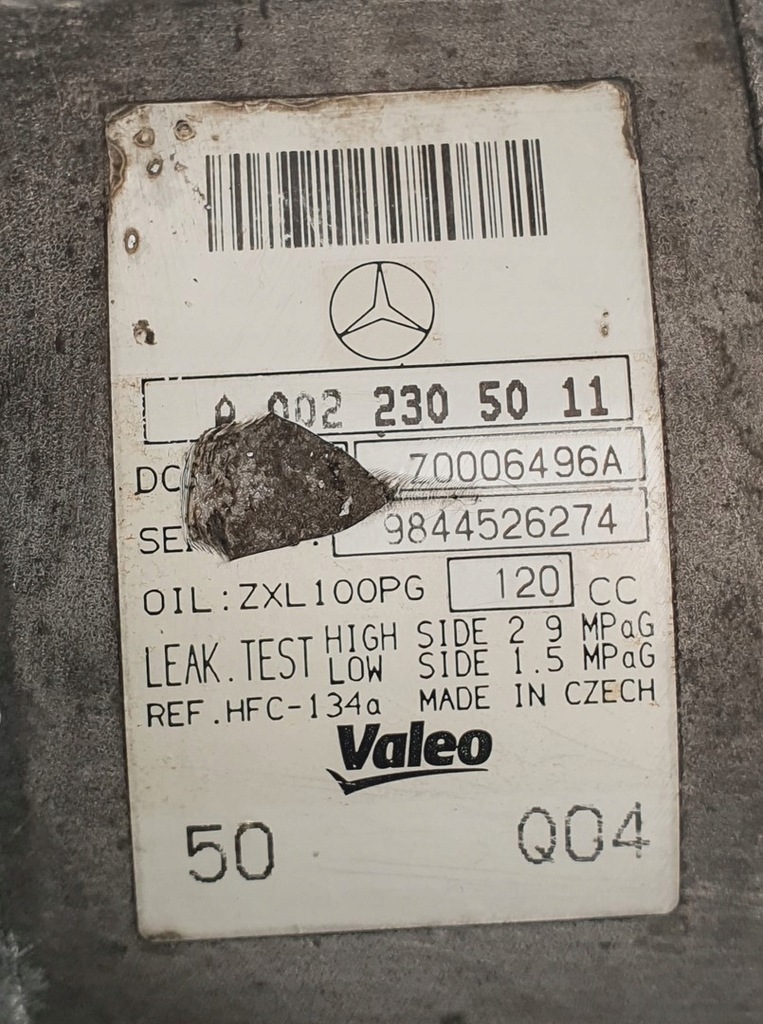 фото №6, Компрессор кондиционера mercedes glk x204 2.2 cdi