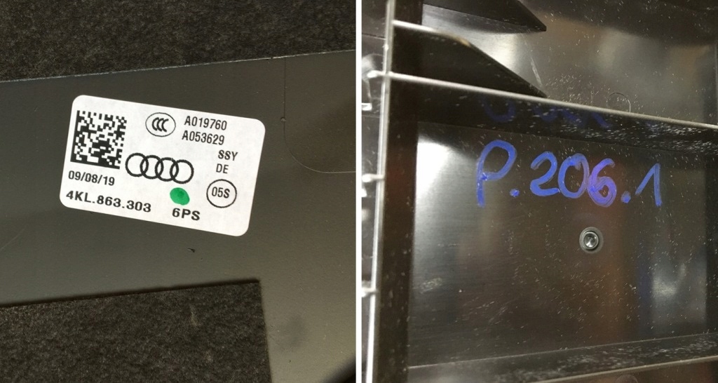 фото №11, Бардачок пасажира панелі audi e-tron 4kl857035 6ps