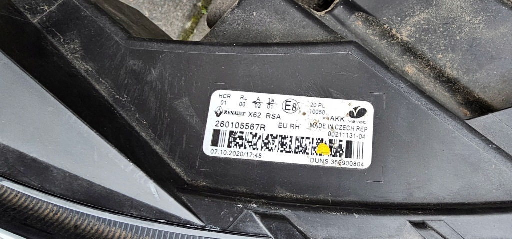 фото №3, Renault master iv лампа правая перед h7 led 2020-2023