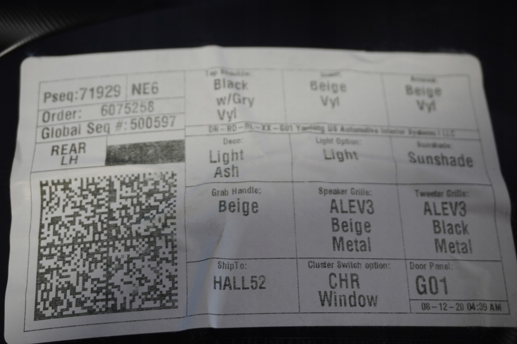 фото №8, Обшивки обивка дверь bmw x3 g01 led шторка