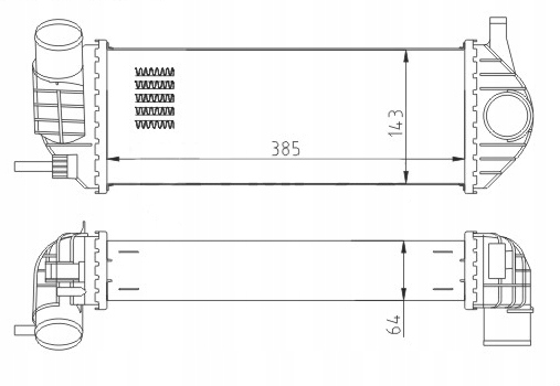 фото №1, Радіатор повітря renault kangoo 1.5 dci
