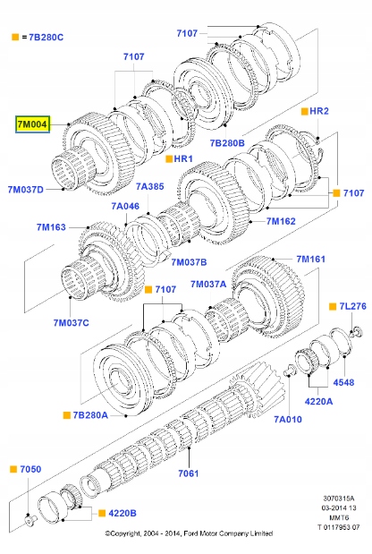 фото №7, Трансмиссия - 4. передача ford focus 04-08/focus c-max 03-07 оригинальный номер 1227566
