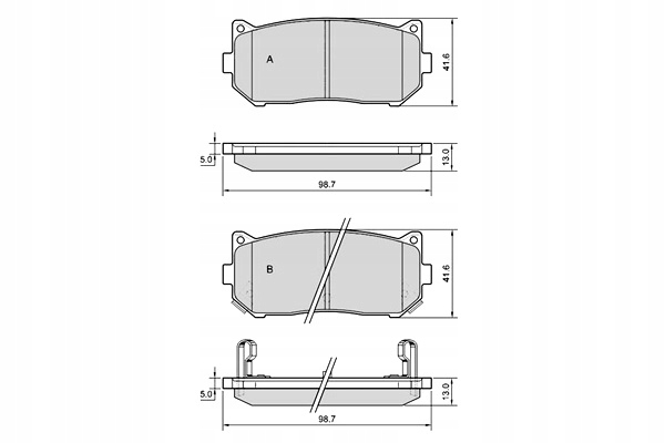 фото №2, Тормозные колодки тормозные kia clarus credos shuma kpl starline