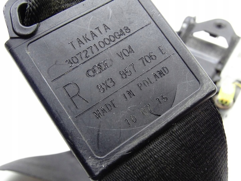 Ремень безопасности правая  перед передний audi a1 s1 8x рестайлинг  3d 8x3857706e с Разборки