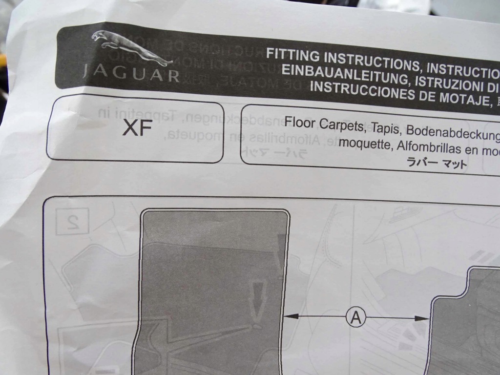 фото №8, Оригінальні килимки велюрові jaguar xf 2008-2011