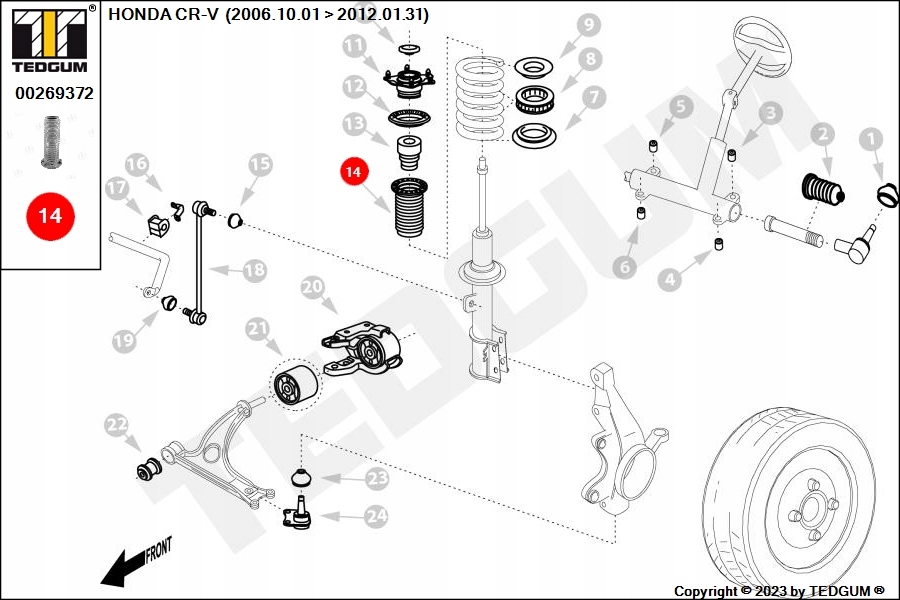 фото №11, Tedgum 00269372 захист / пневмоподушка повітряний / амортизатор