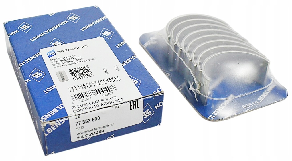фото №9, Вкладиші kor. vw 1,6b 98- std 77552600 kolbenschmidt