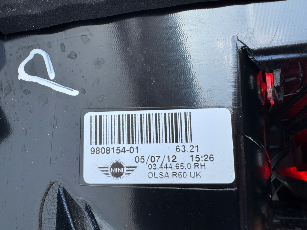 фото №4, Лампа правый правая задняя mini countryman r60 9808154 - wawa