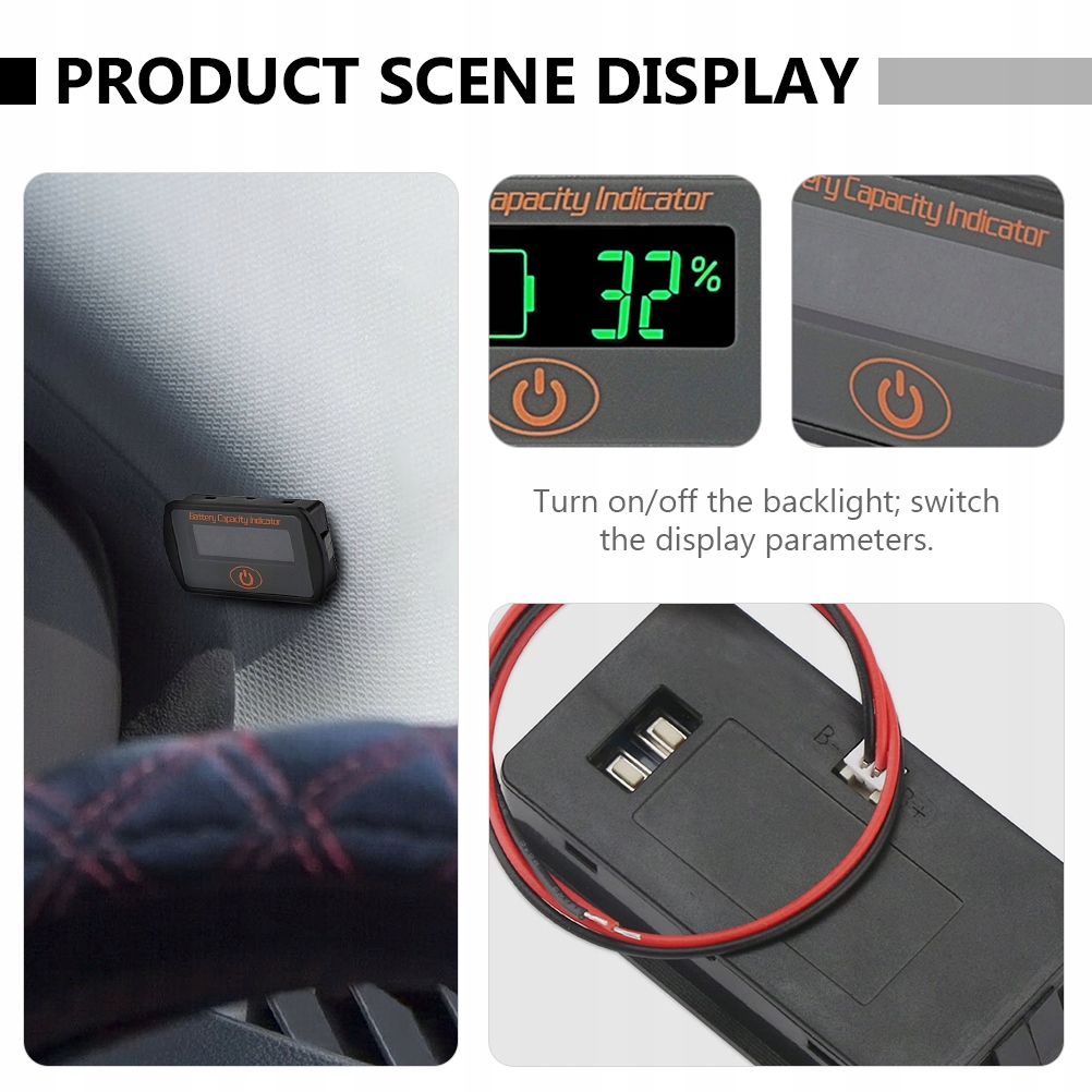 фото №2, Монитор аккумулятора цифровой тестер аккумулятор