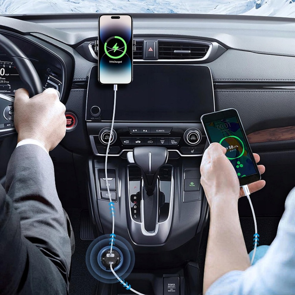 Разъём автомобильные usb qc 3.0 2 pd wolotmierz 12v 24v ip66 выключатель 78w Недорого