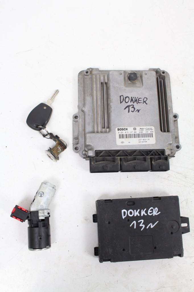 фото №1, Набор 1,5 dci бортовой компьютер 0281019147 dacia dokker