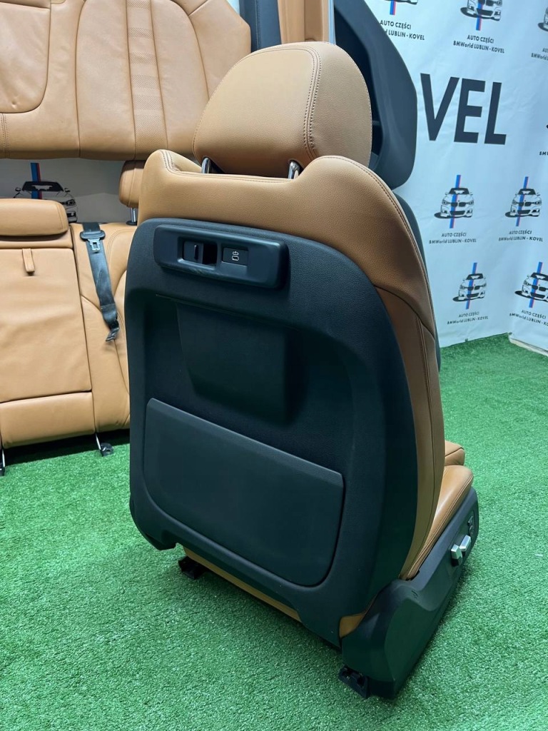 фото №5, Bmw x5 x6 x7 g05 g06 g07 інтер'єр сидіння правий merino cognac підігрівається