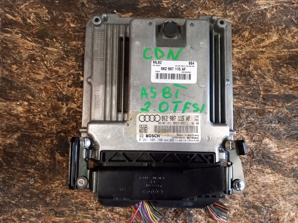 фото №8, Audi a4 b8 a5 8t бортовой компьютер блок управления двигателя 8k2907115af