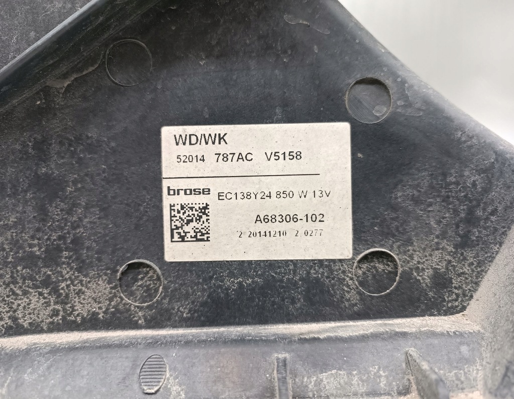 фото №7, Вентилятор радиатора jeep grand cherokee iv wk2 3.0 crd 52014787ac