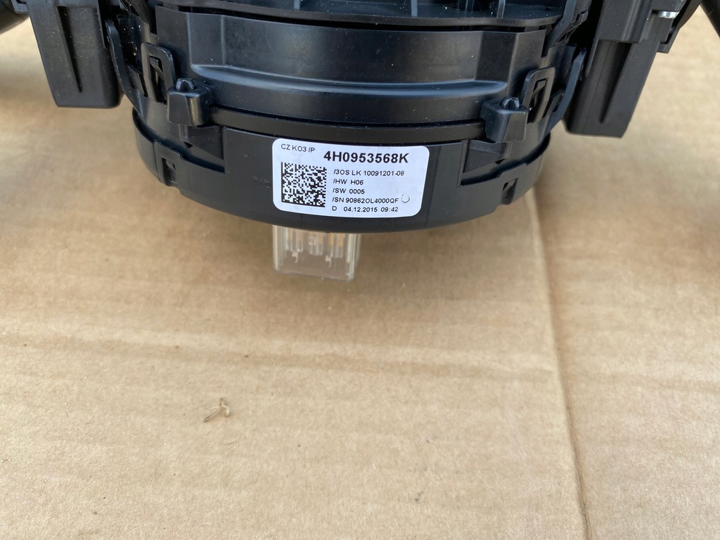 фото №6, Audi a6 c7 4g lift стрічка перемикачі подушка безпеки шлейф 4h0953568k 4g8953502d