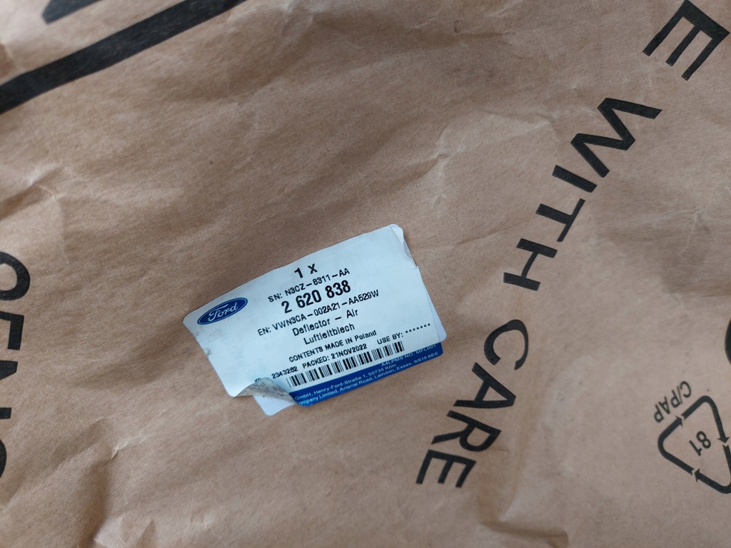 фото №7, Спойлер перед передний накладка накладка ford transit connect mk3 mkiii 21 -