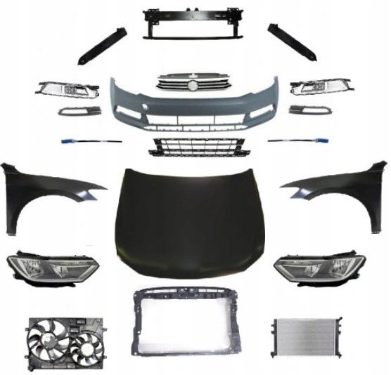 фото №1, Vw passat b8 kompletny перед бампер передній капот