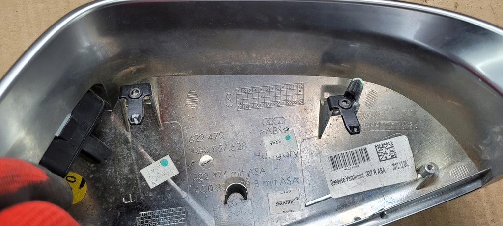 фото №14, A6 c7 4g s6 корпус зеркало правая правый перед ассистент хром