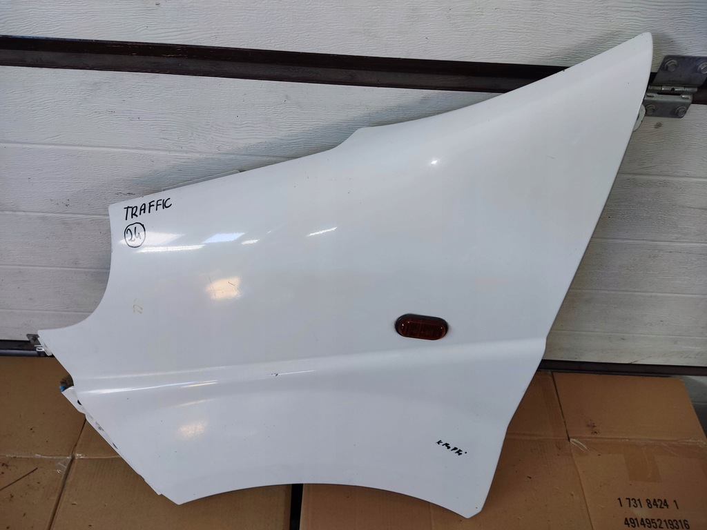 фото №6, Крыло левый перед trafic ii lift vivaro белый