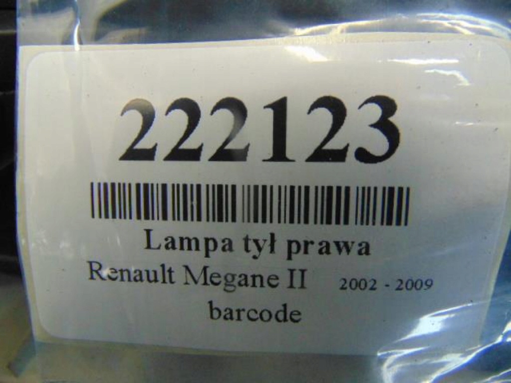 фото №8, Renault megane ii kombi лампа задняя правая