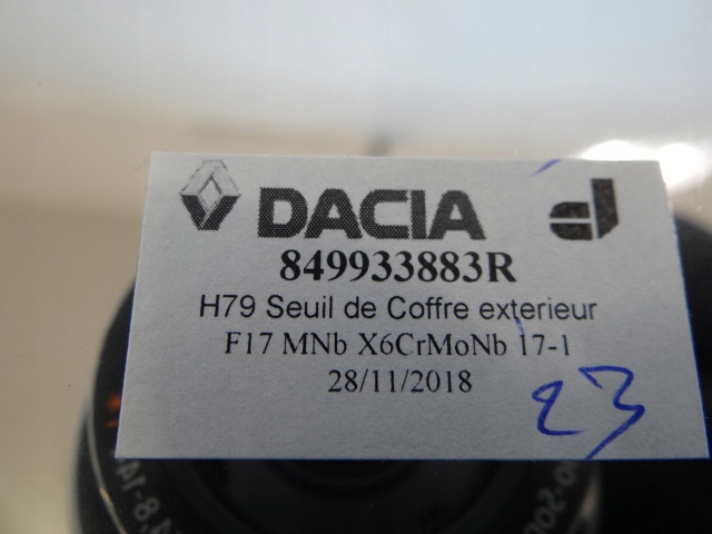 фото №10, Dacia duster 10-17 молдинг накладка бампера заднього задня 849933883r