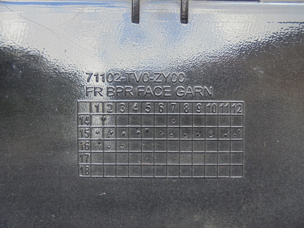 фото №7, Накладка решётка радиатора honda civic 2015-2016r lift czarna