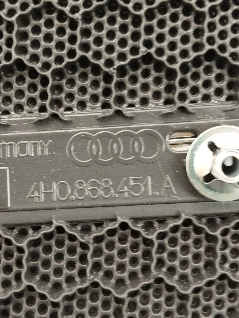 фото №8, Audi a8 s8 d4 4h 2012 накладка динаміка низькочастотний 4h0868144