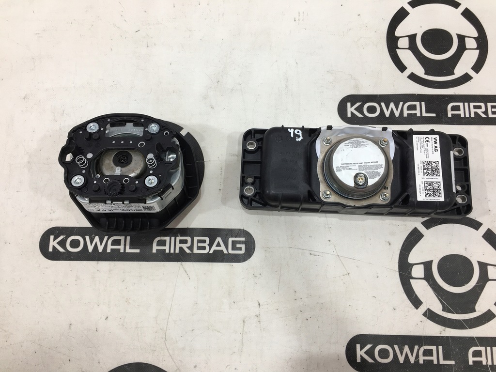 фото №7, Vw caddy 2k7 панель приладів консоль подушка безпеки подушки безпеки ремені orygiał демонтаж