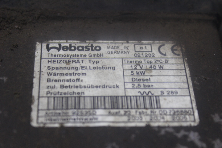 фото №3, Webasto peugeot boxer i 2.8hdi