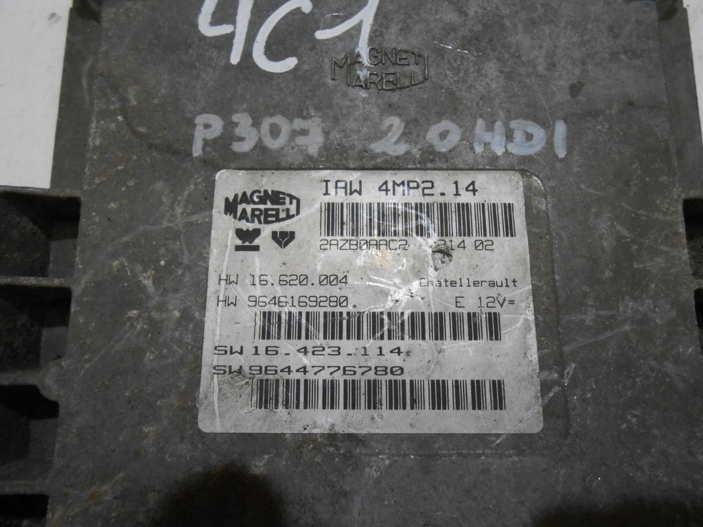 фото №9, Peugeot 607 2.0 16v бортовой компьютер блок управления двигателя iaw4mp2.14 9644776780