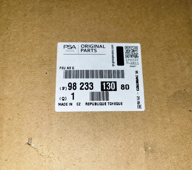 Новая оригинальный номер фара передняя led к движение w день citroen c3 3 левая 9823313080 Оригинал