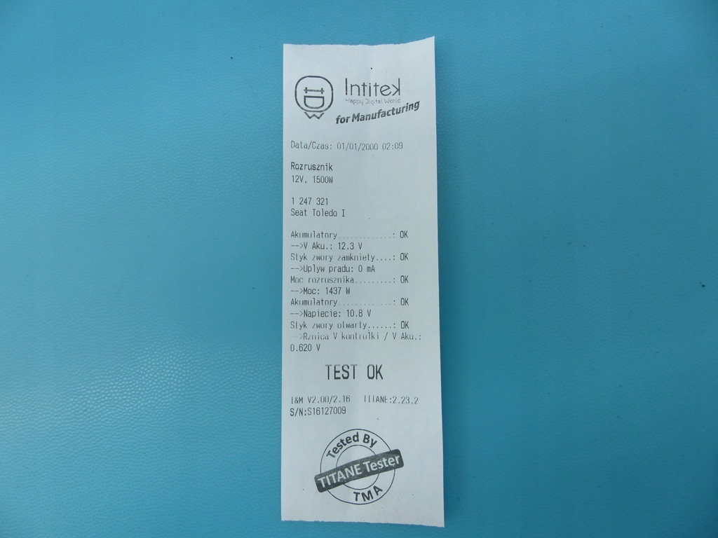 фото №5, Test стартер seat toledo 1.9d