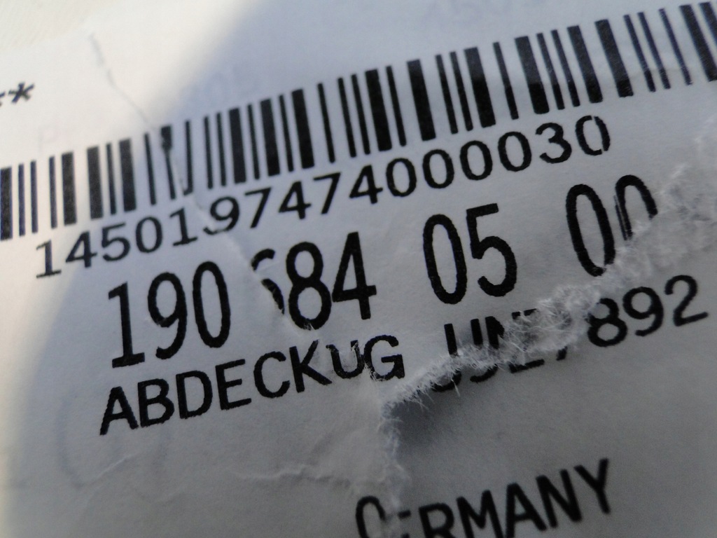 фото №5, Mercedes захист підвіска теплова задня a1906840500 amg gt 190 c190