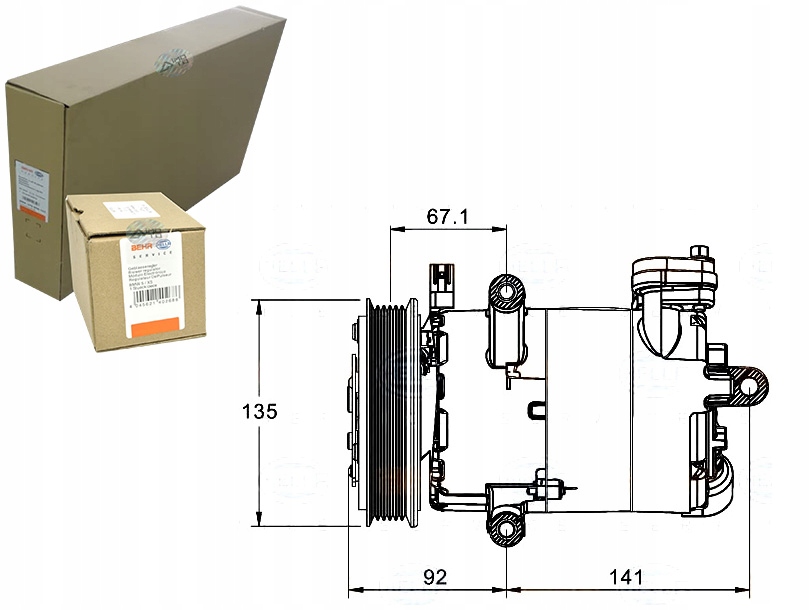фото №1, Behr hella компресор компресор кондиціонера