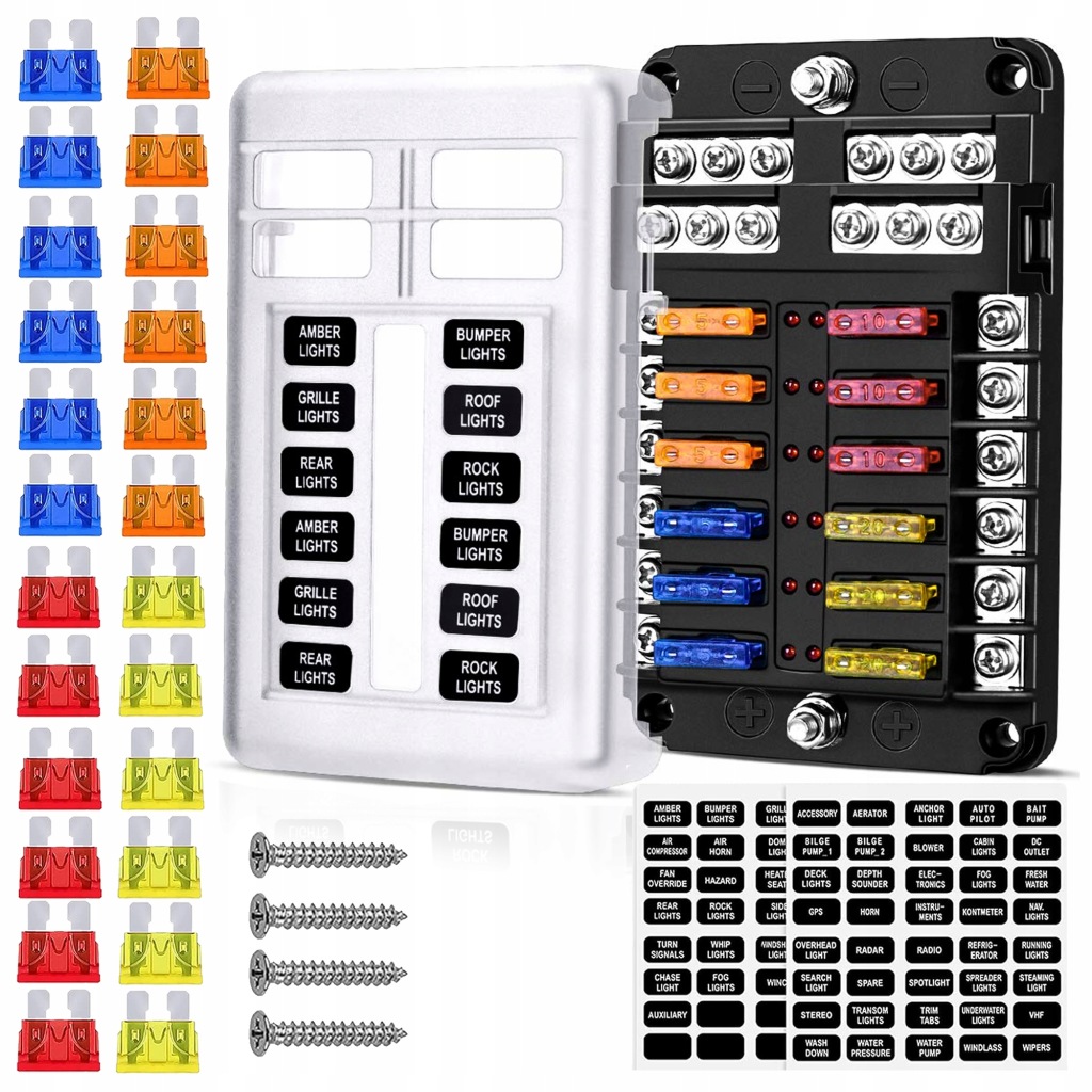 фото №1, Коробка роз'єм запобіжників 12-pol корпус do електропроводка запобіжників