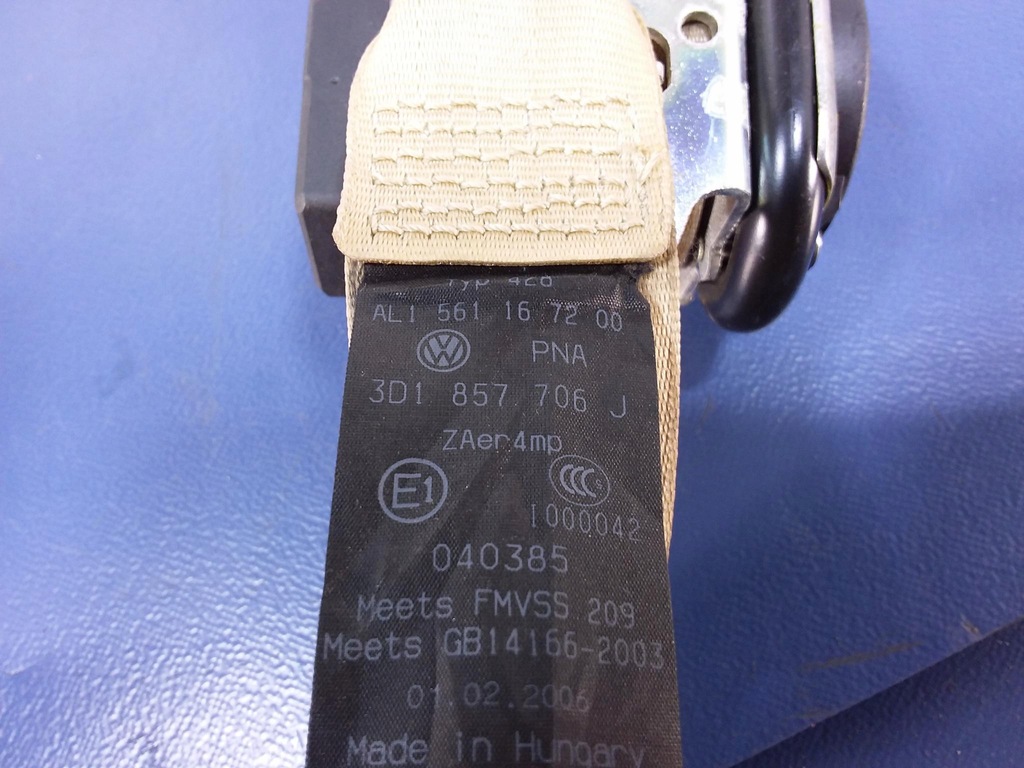 фото №8, Vw phaeton pas натяжитель правый перед 3d1857706j