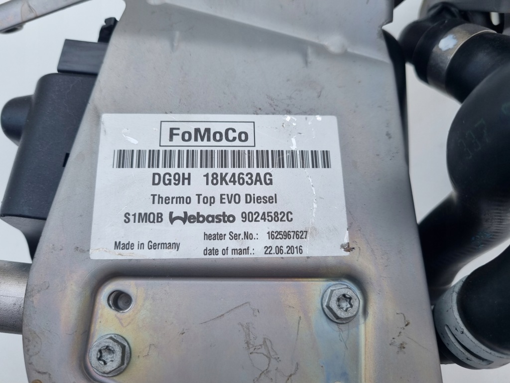Webasto thermo top evo ford s max mondeo dg9h 18k463ag Зі Шроту