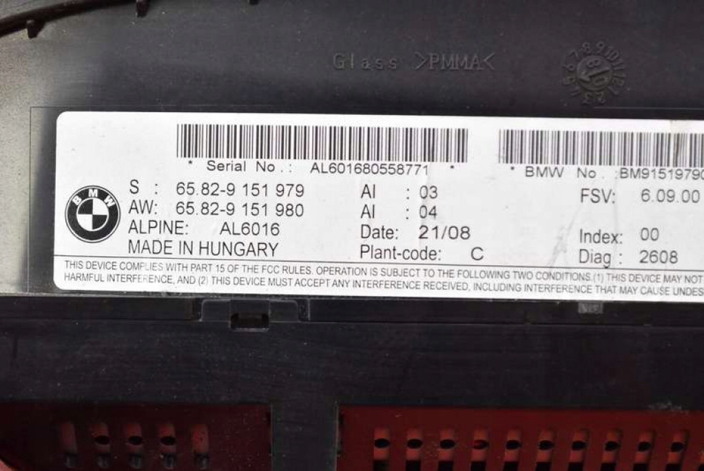 фото №8, Дисплей радіо навігації 9151979 bmw e90 e91 04-10
