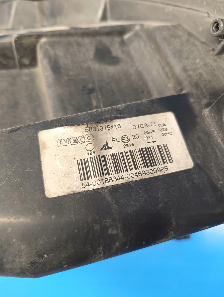 фото №8, Лампа левая перед передняя фара iveco daily iv 11-14r.