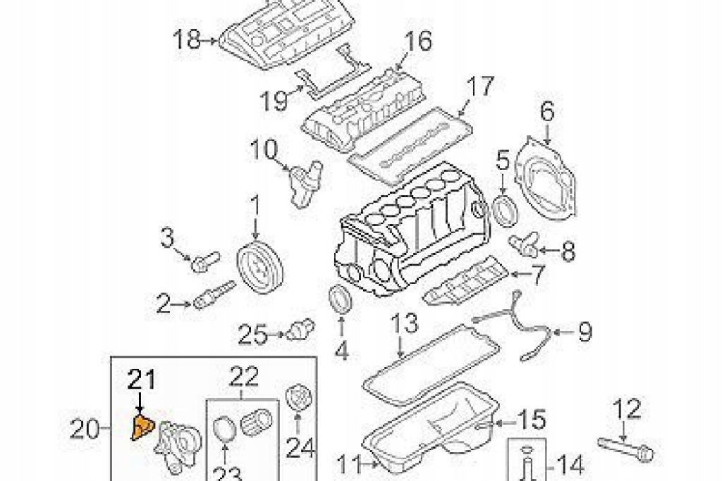 Bmw 5 f10 2.0i 135kw прокладка корпус фильтра масла двигателя 11428637821 Киев