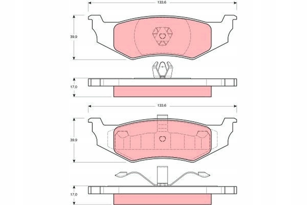 фото №1, Тормозные колодки тормозные dodge chrysler trw