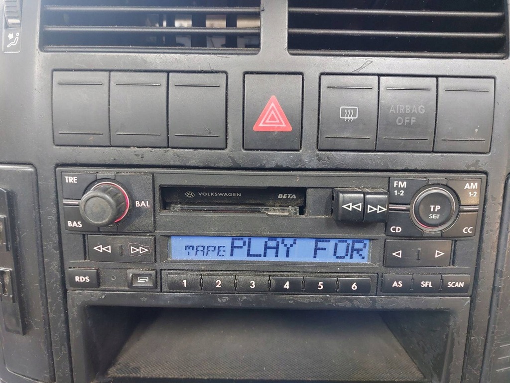 фото №14, Радио проигрыватель + панель обдув + рамка подстаканник polo iv 1j0035152f