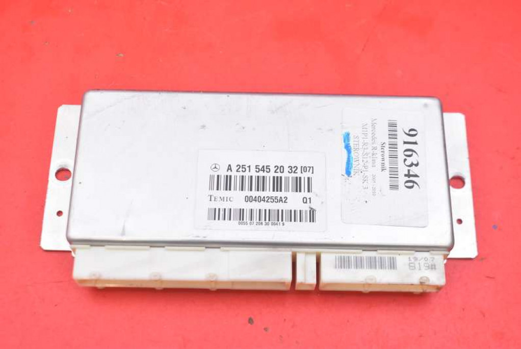 фото №1, Блок управления подвеска a2515452032 mercedes r-klasa w251 3.0 cdi 4matic