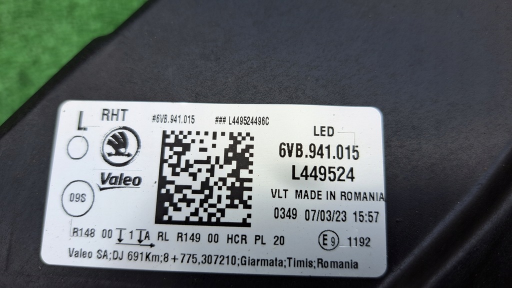 фото №5, Skoda fabia 4 iv 6vb full led лампа передняя