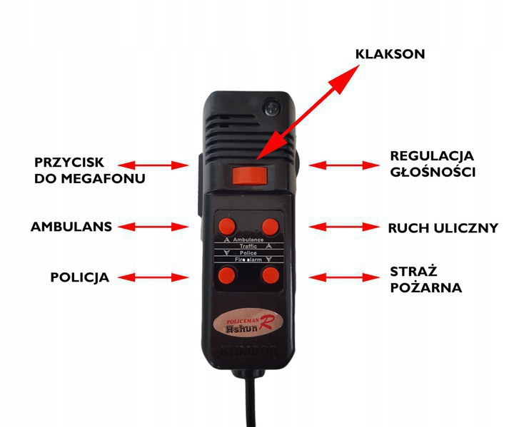 фото №9, Сирена megafon 5 tonowa policja, швидка допомога, клаксон