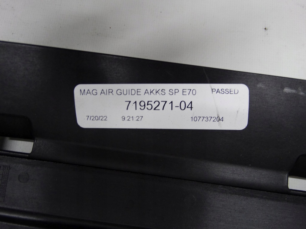 фото №8, Bmw x5 e70 шторка воздуховод воздуха жалюзи 7195271 оригинальная nowa