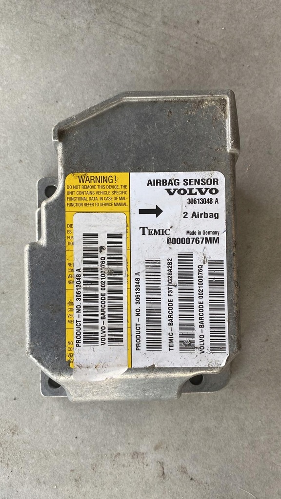 фото №1, Модуль air bag volvo v40 30613048a 1.9 d
